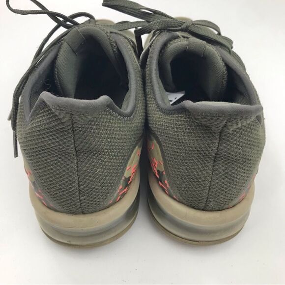 Nike Air Max Sequent 3C Olive Green Geometric Camo Athletic Performance Shoe